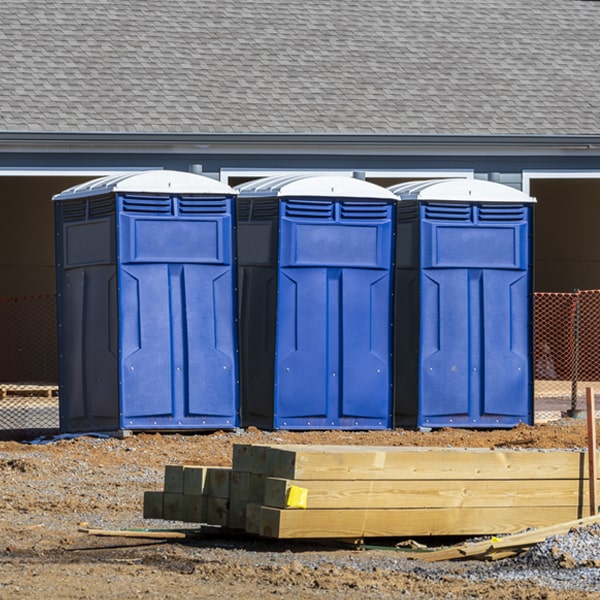 what is the maximum capacity for a single porta potty in Hebron OH